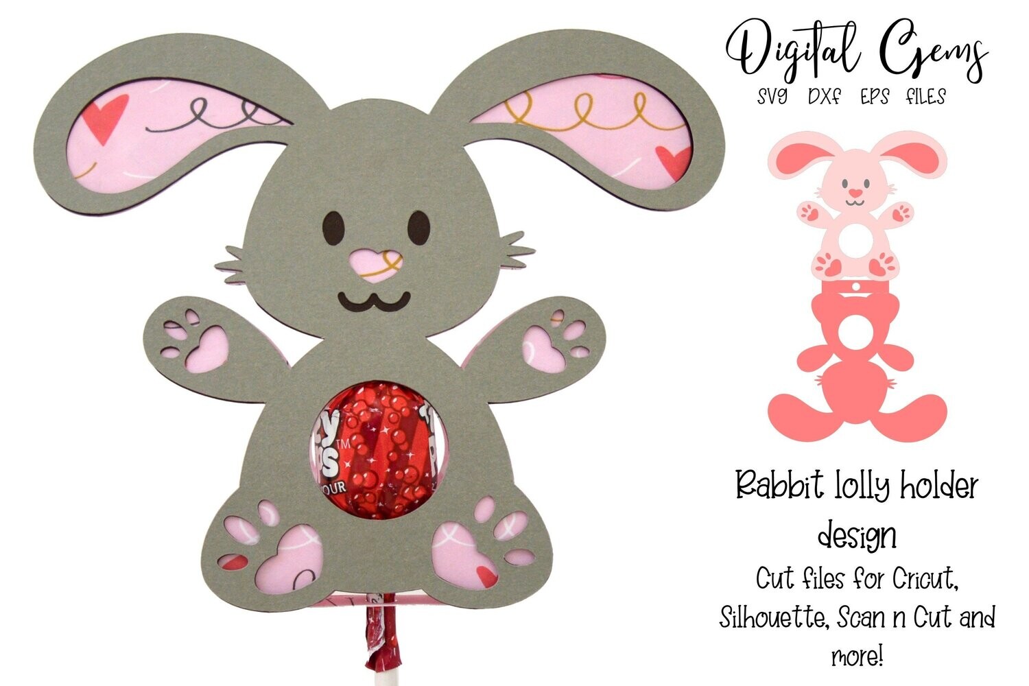 Rabbit lollipop / Sucker holder design