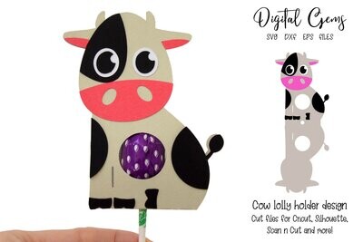 Cow lollipop / Sucker holder design