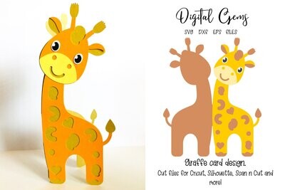 Giraffe card design