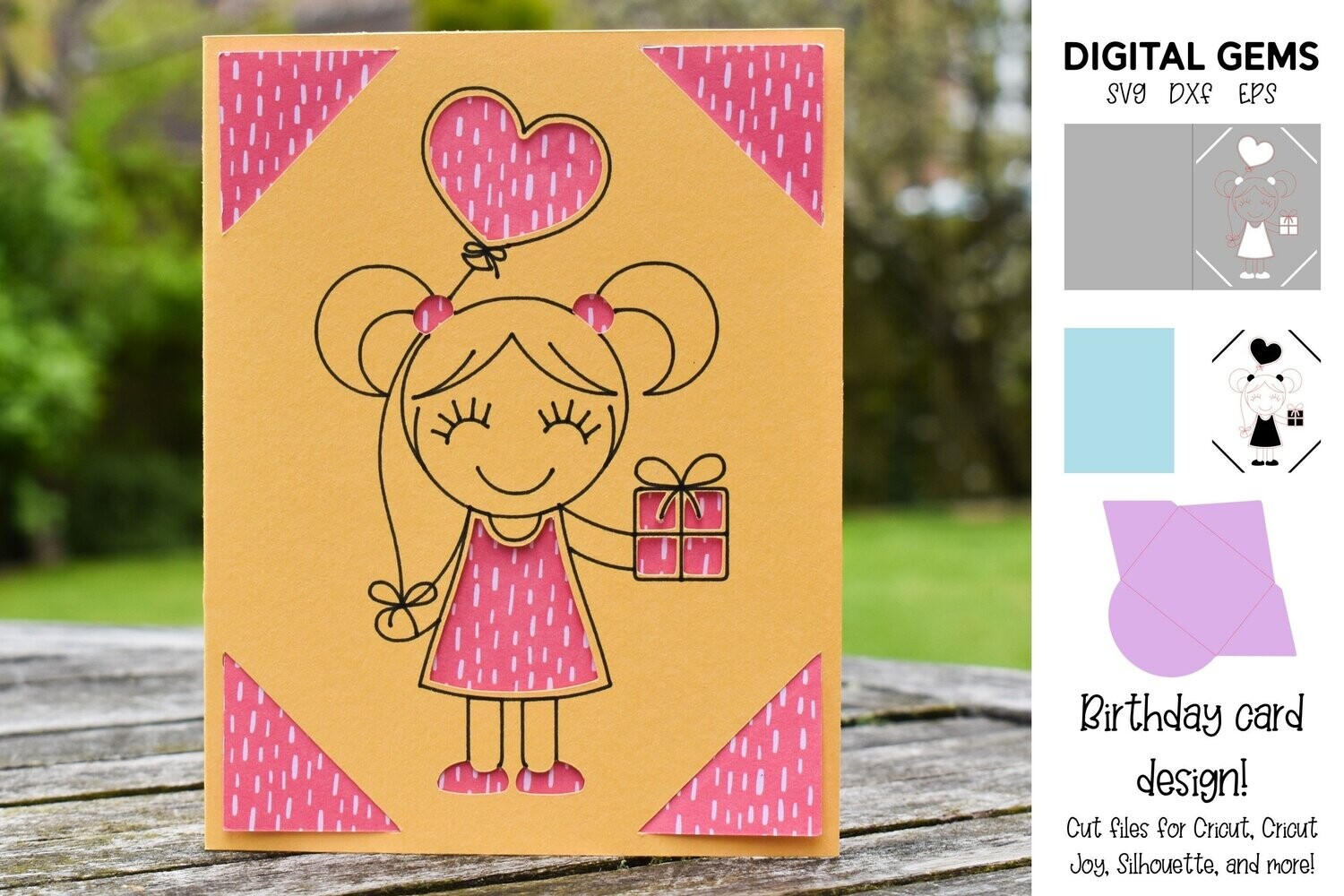 Birthday Girl insert card design