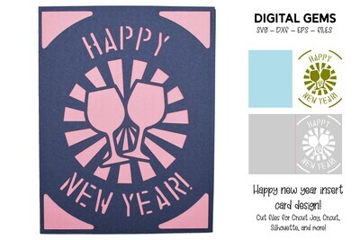 happy new year card design