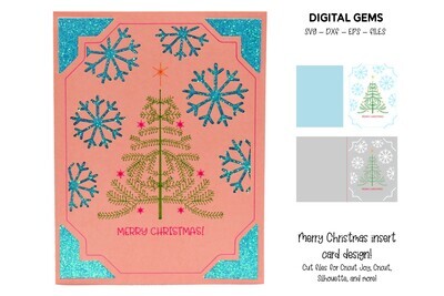 Christmas tree card design
