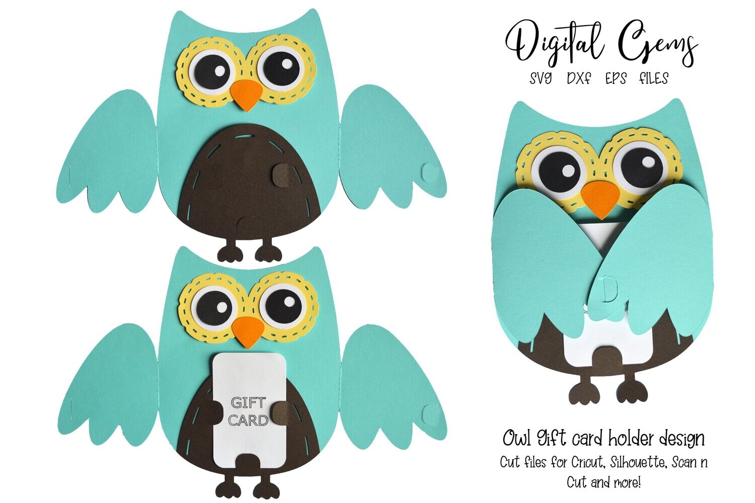 Owl Gift card holder design