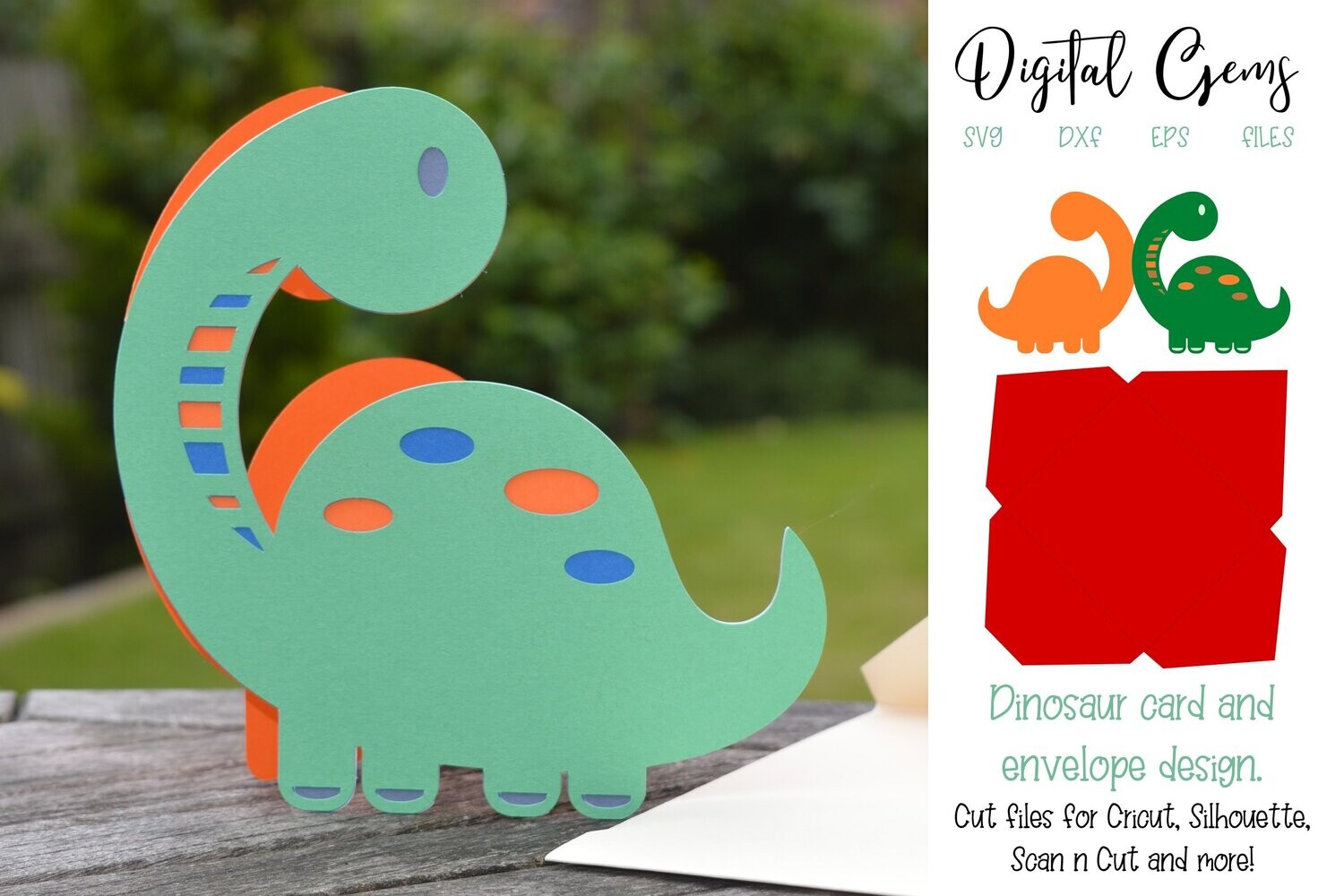 Dinosaur card design