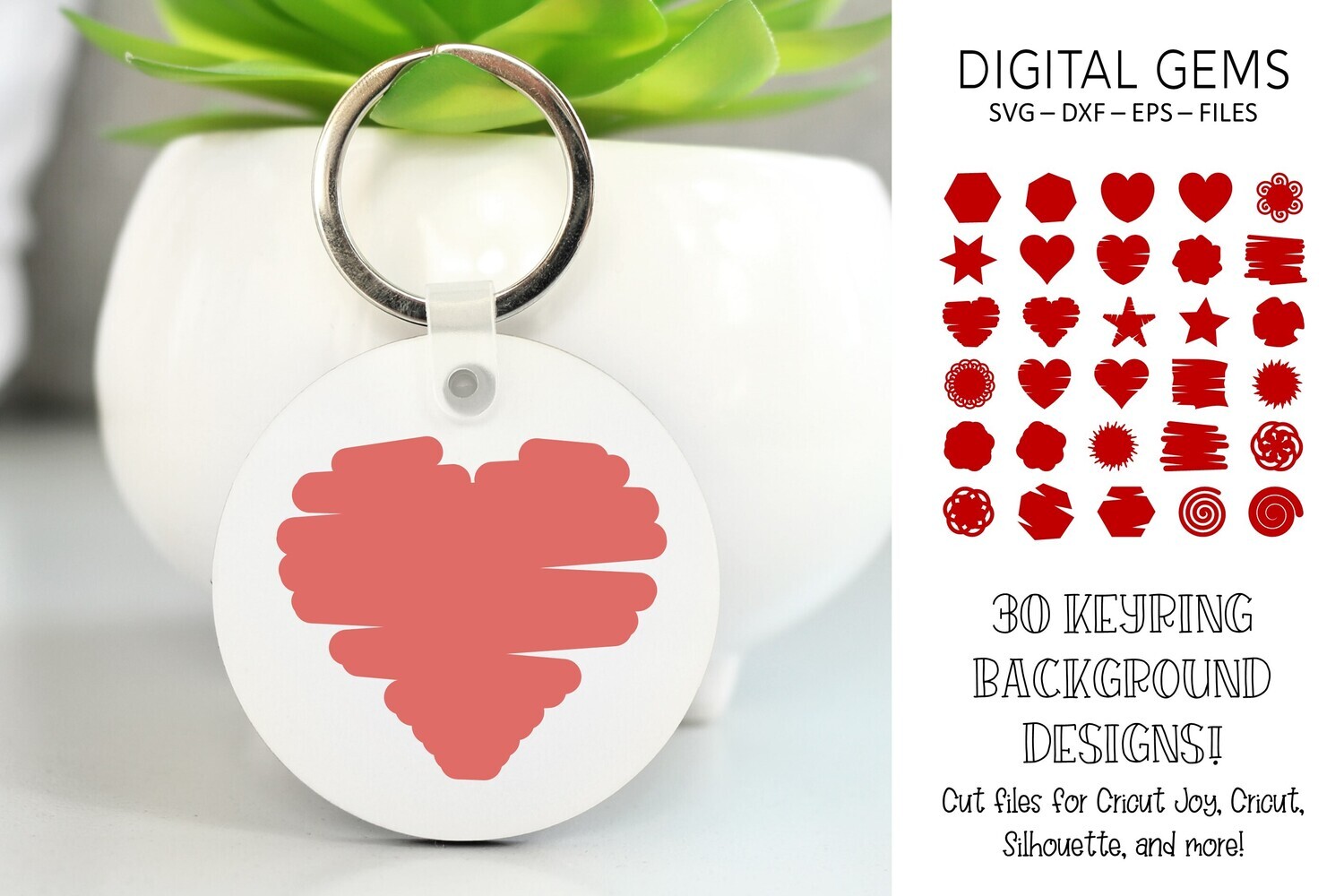 Keyring background, Shape designs.