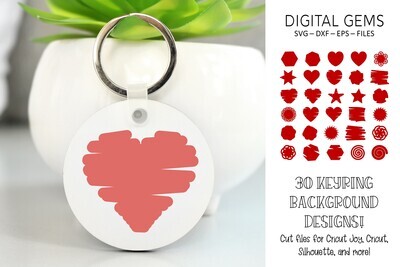 Keyring background, Shape designs.