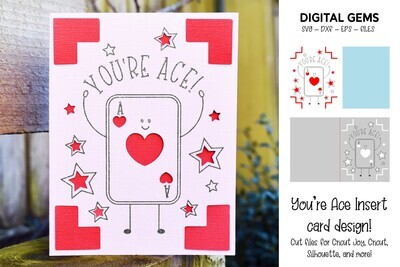 You&#39;re Ace Greeting Card SVG