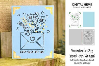 Happy Valentine&#39;s Day design. Greeting Card SVG