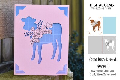 Cow card design
