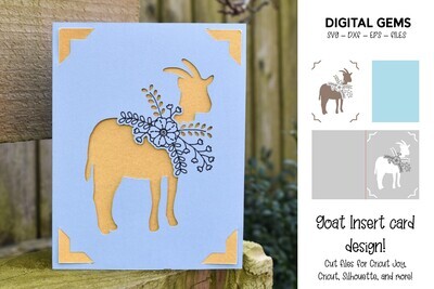 Goat card design