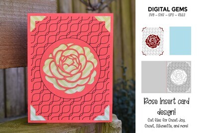 Cricut Joy SVG | Rose Greeting Card.