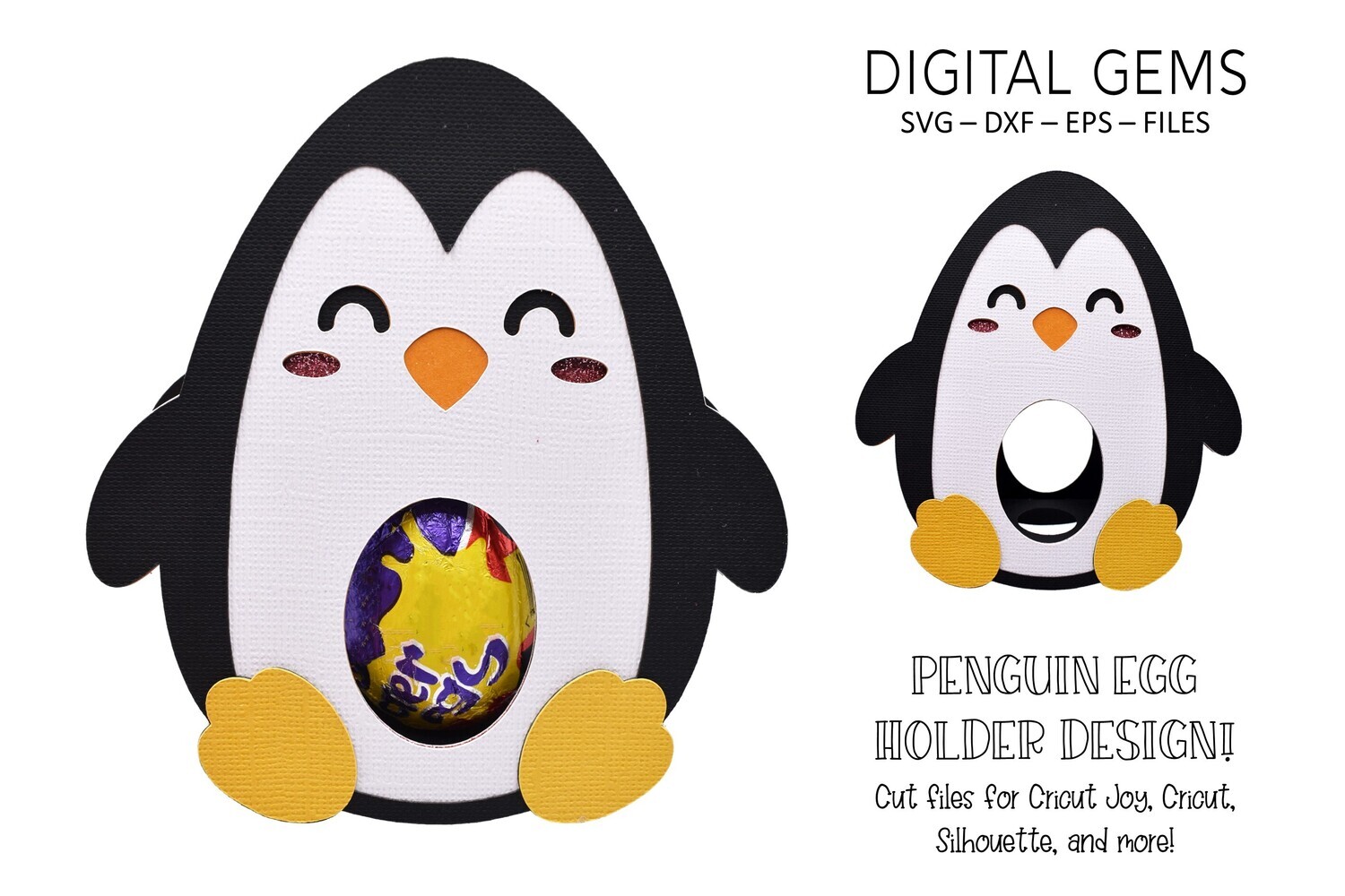 Egg Holder Rabbit Duck Penguin Lamb SVG Vector Designs - Apex