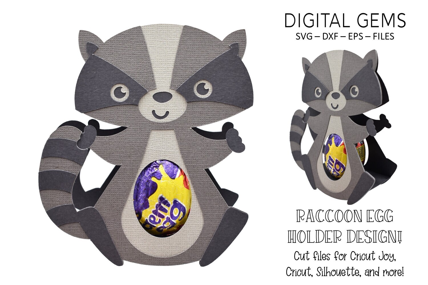 Raccoon egg holder design