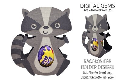 Raccoon egg holder design