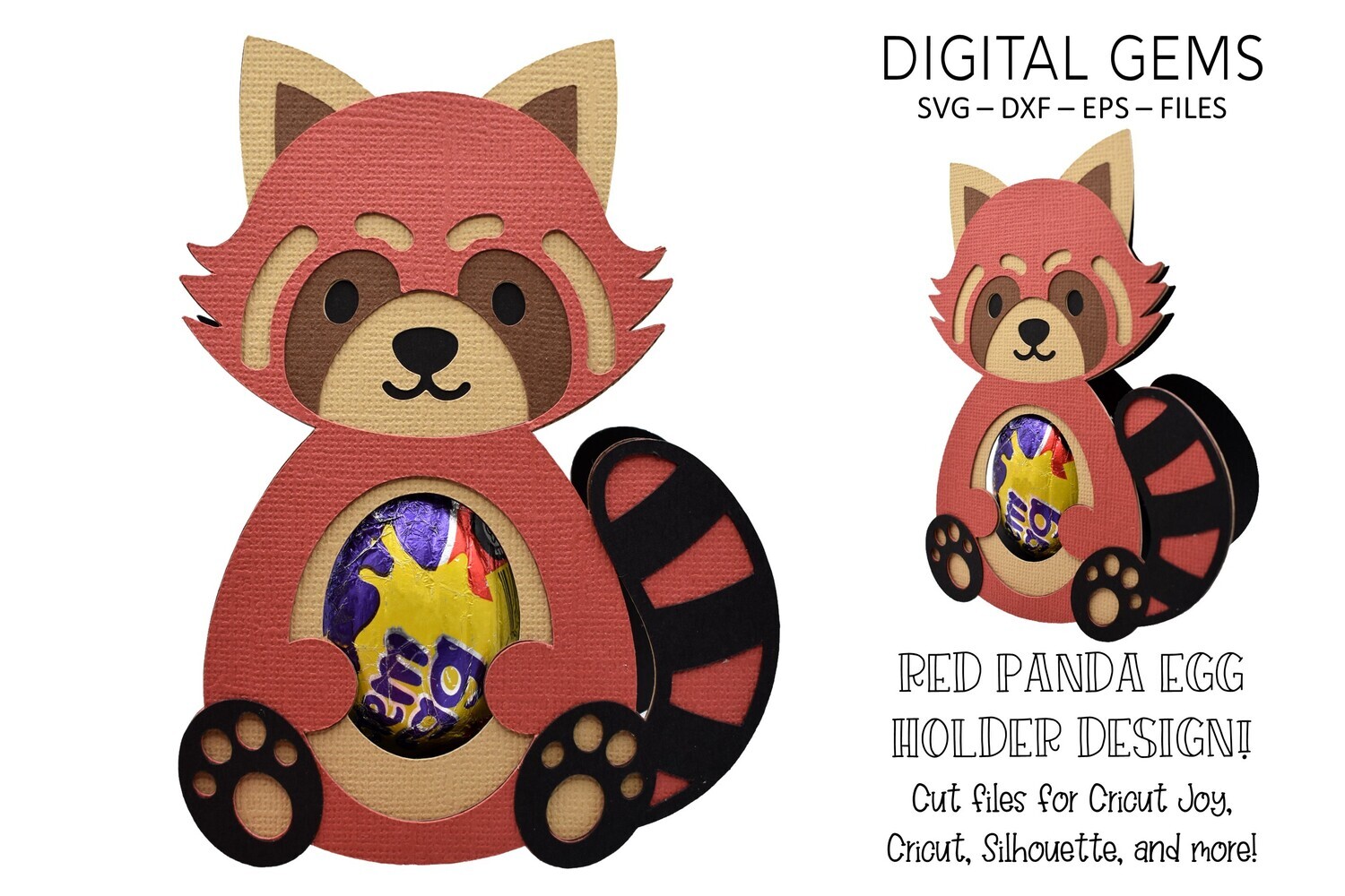 Red Panda egg holder design
