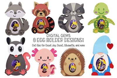 Egg holder bundle! Eight SVG files included!