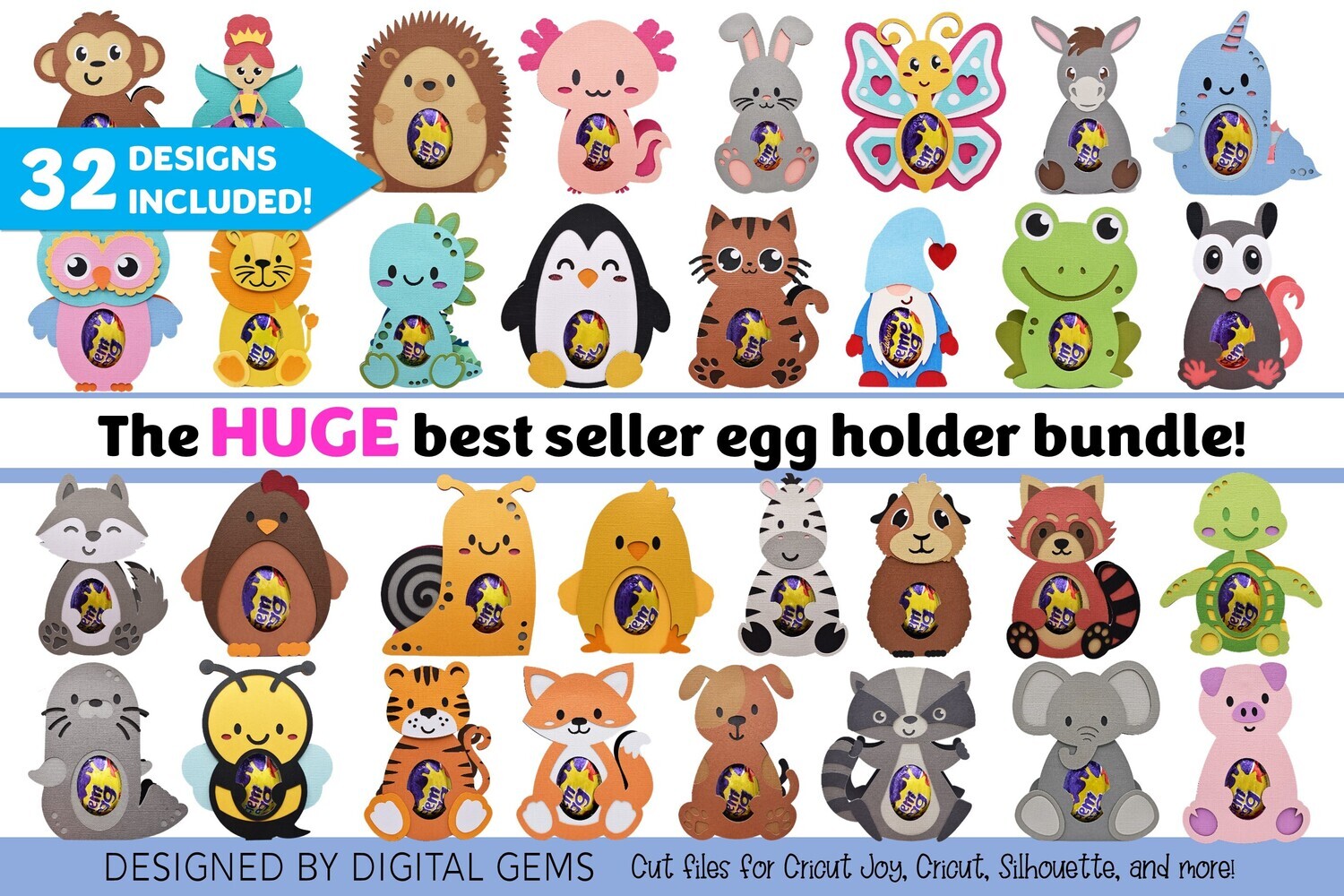 Huge Egg holder bundle!!! 32 SVG files included!