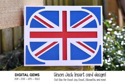 Union jack insert card design