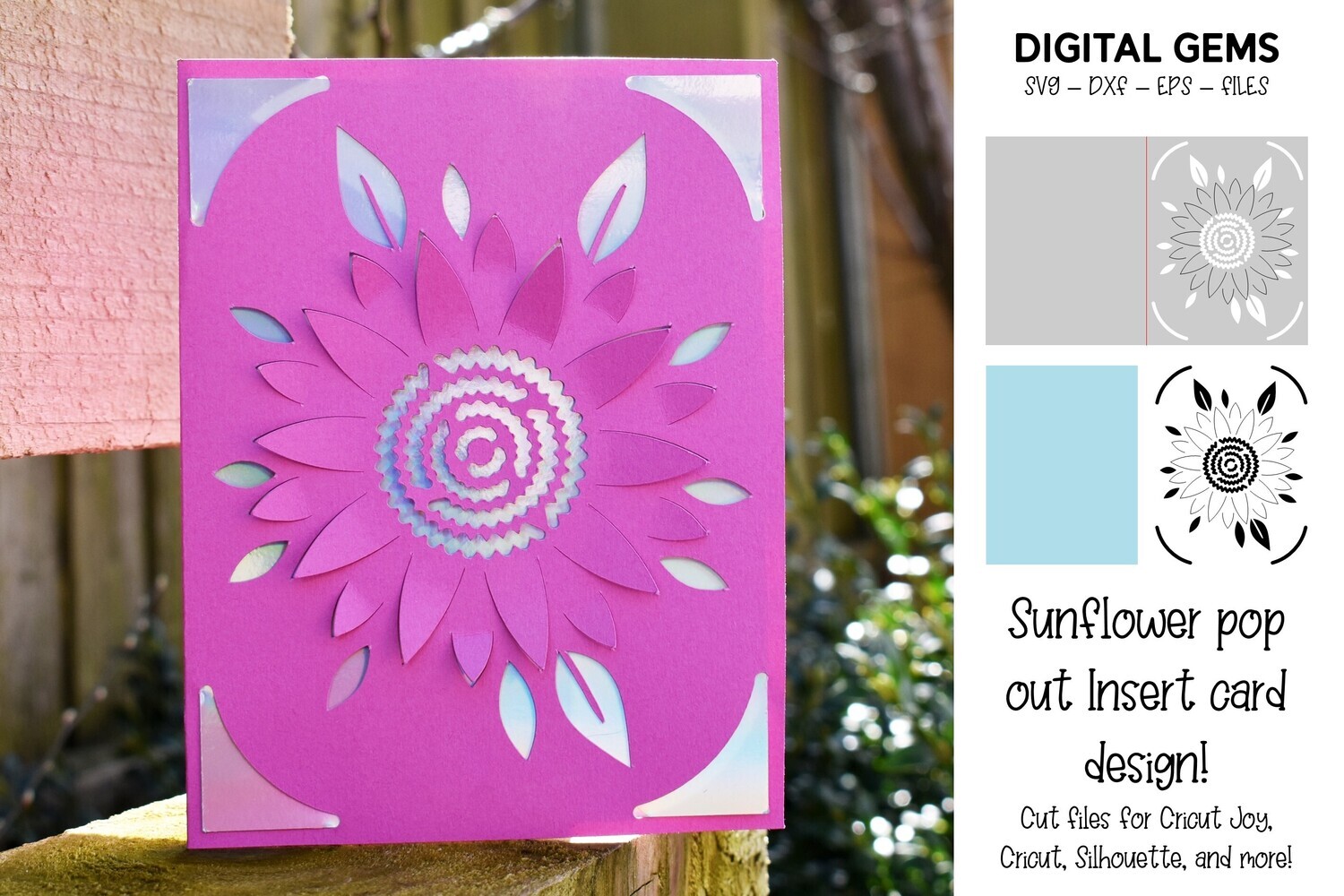 Sunflower insert card design