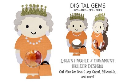 Queen bauble / ornament holder design