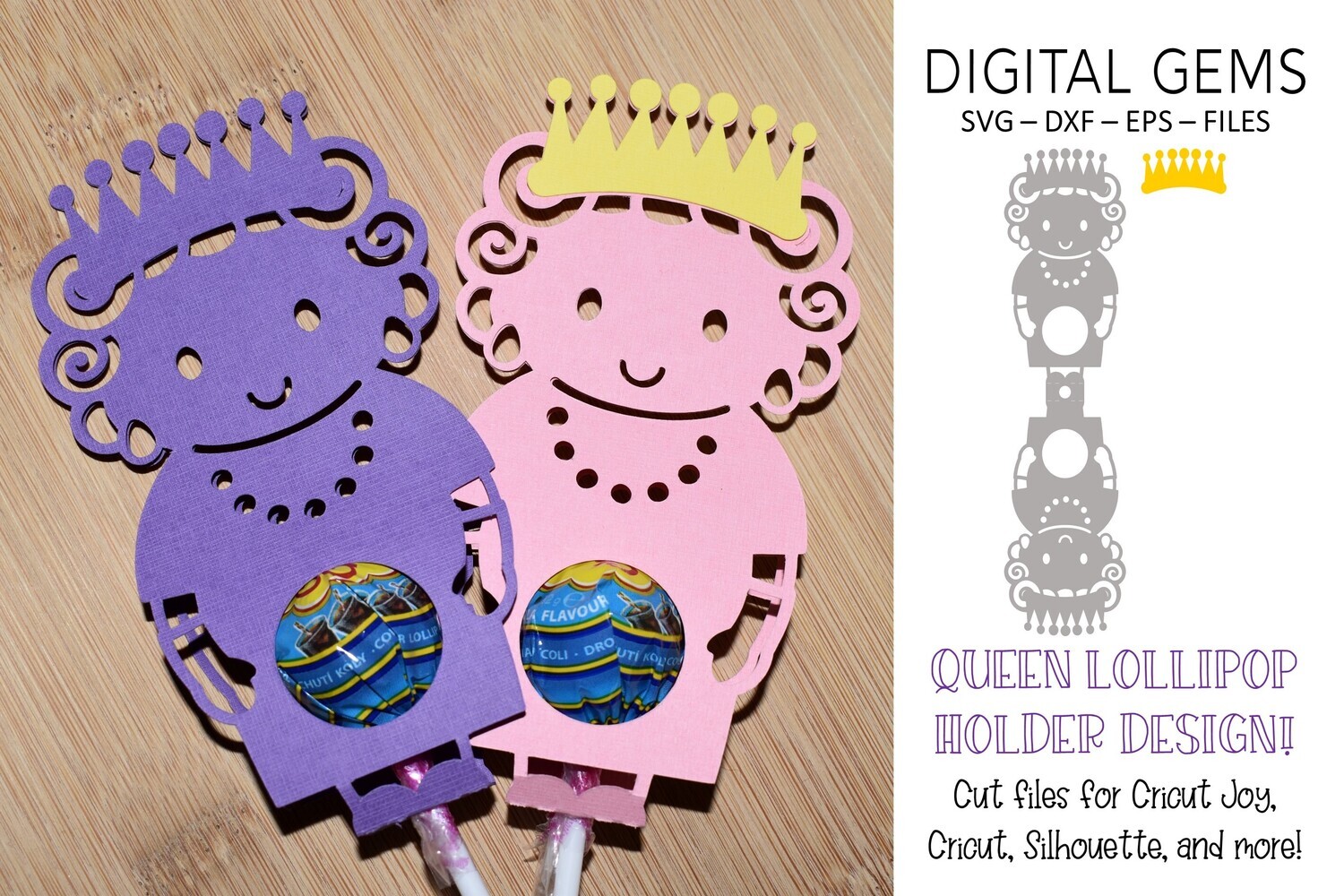 Queen lollipop / Sucker holder design
