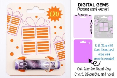 Money card SVG | Birthday present design