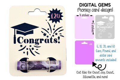 Money card SVG | Graduation design