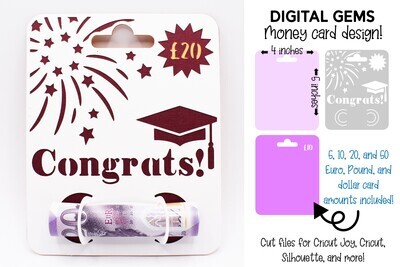 Money card SVG | Graduation design