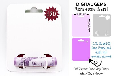 Money card SVG | Blank design