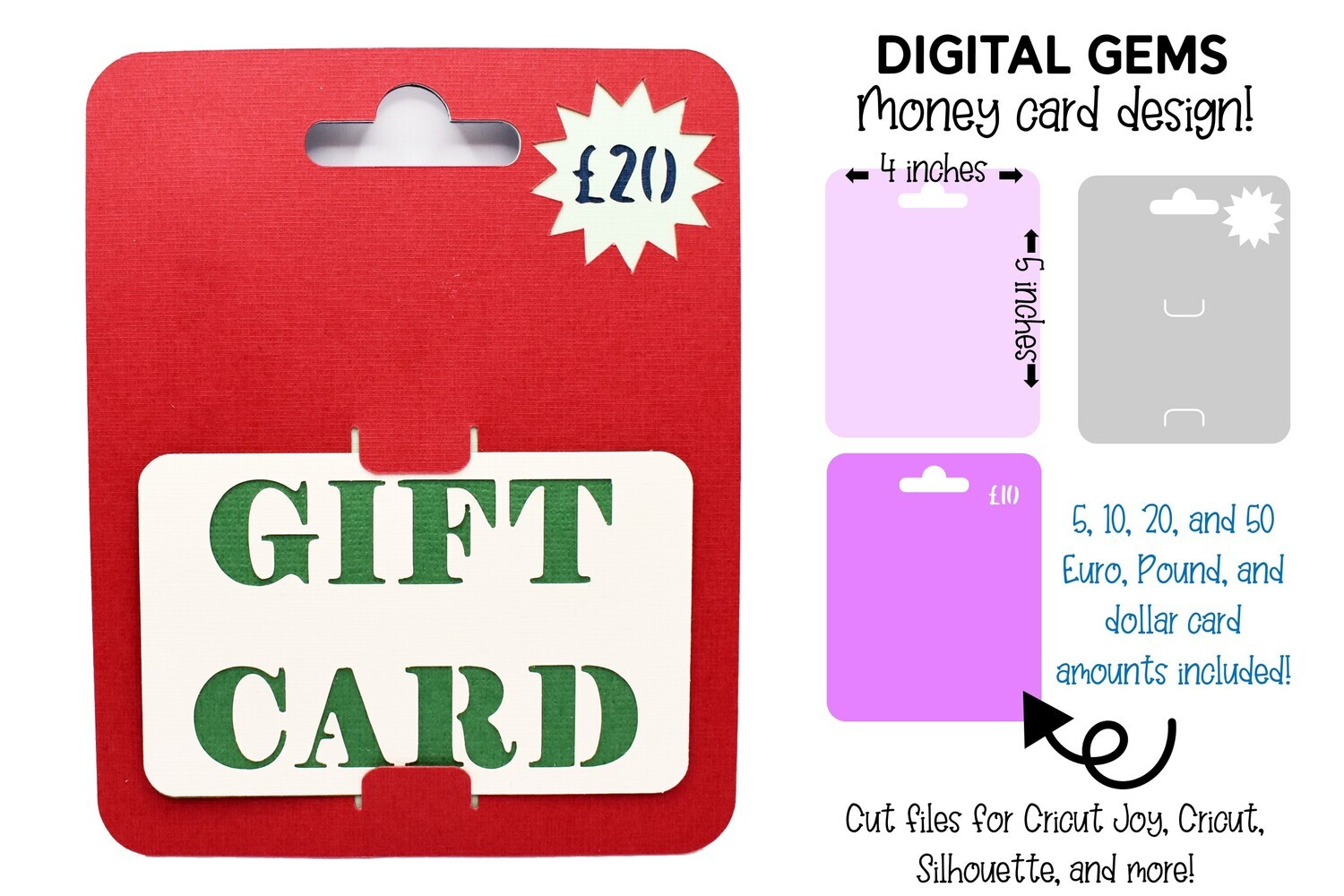 Gift card SVG | Blank design