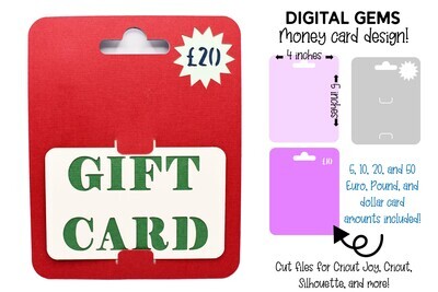 Gift card SVG | Blank design