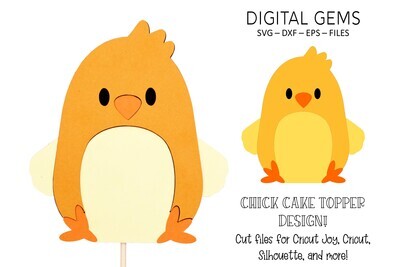 Cake topper SVG | Chick design