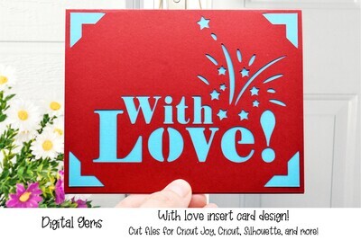With Love card design