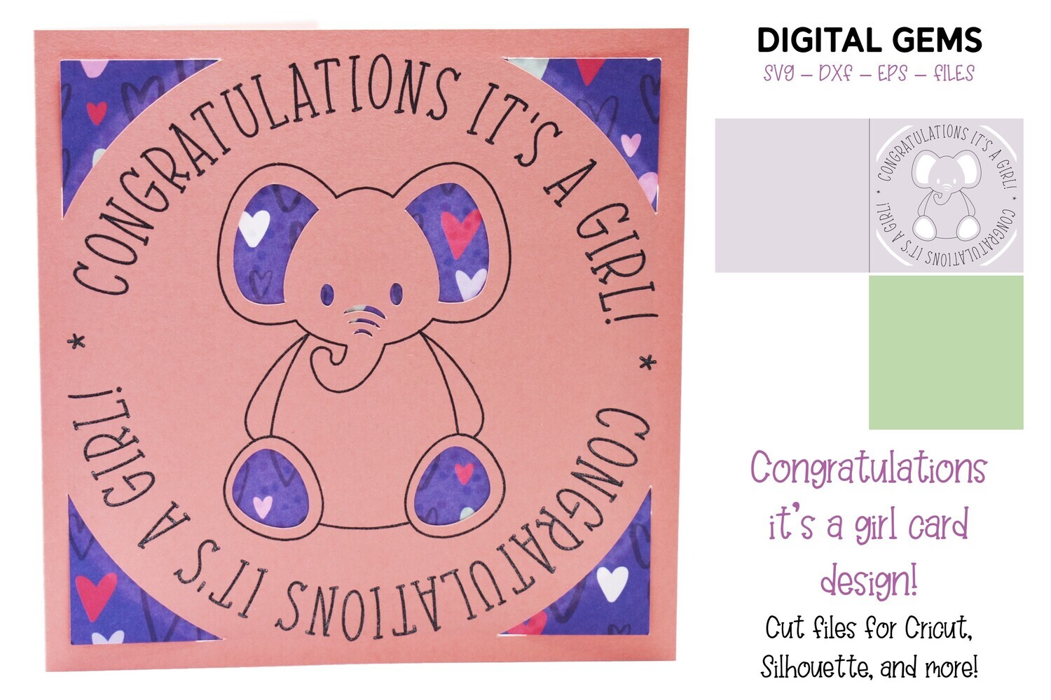 It&#39;s a girl! card design