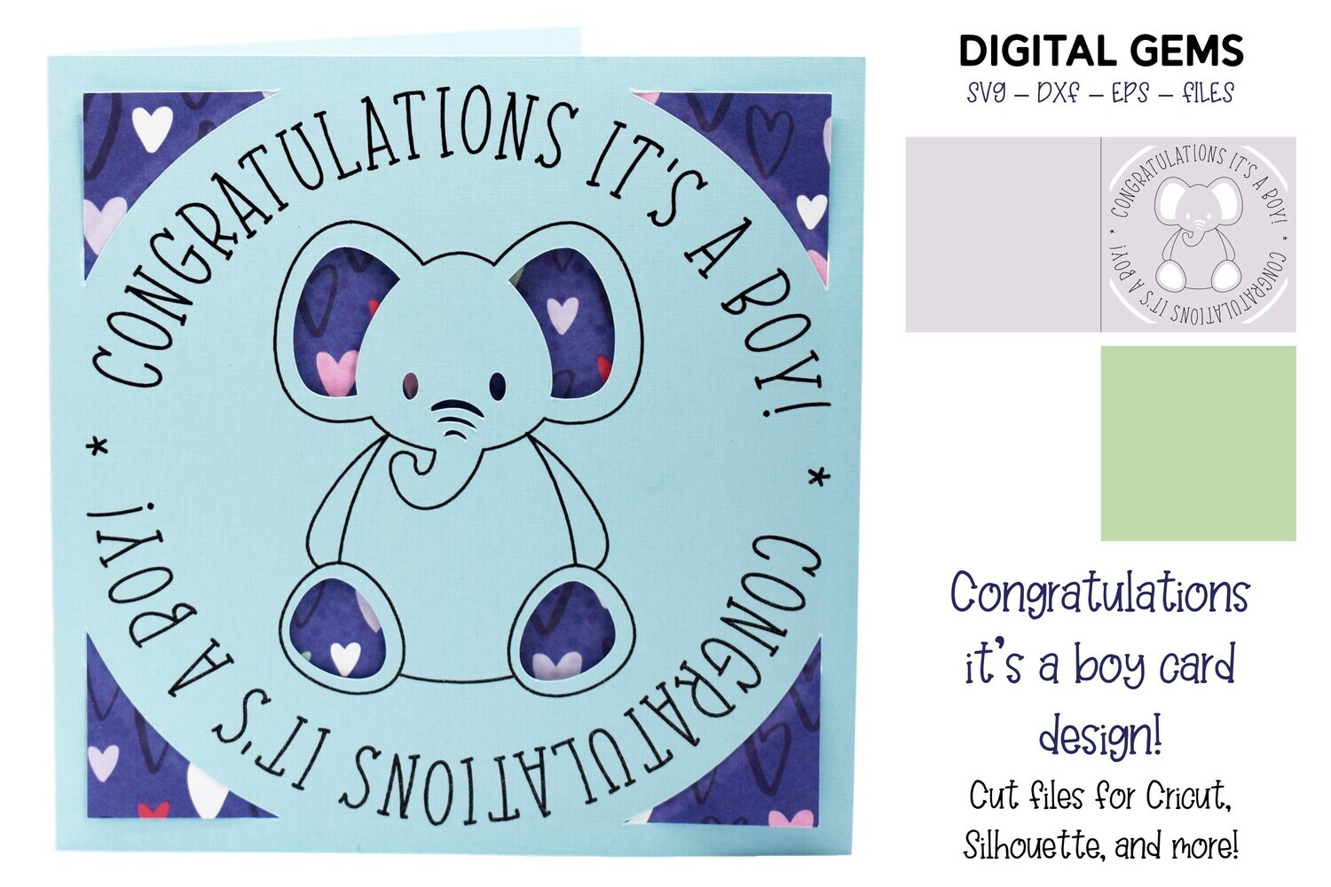It&#39;s a boy! card design