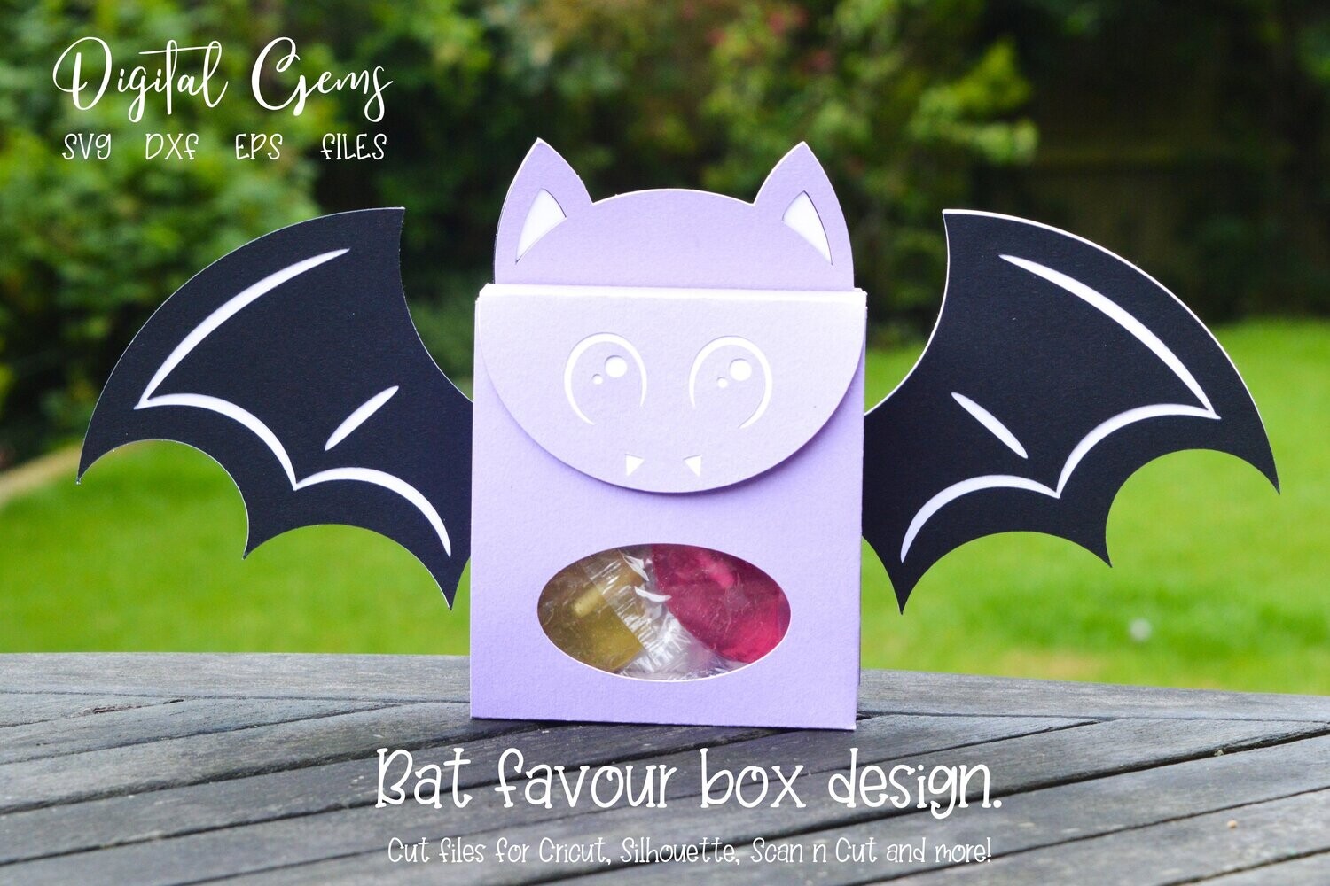 Bat favour bag, candy holder design