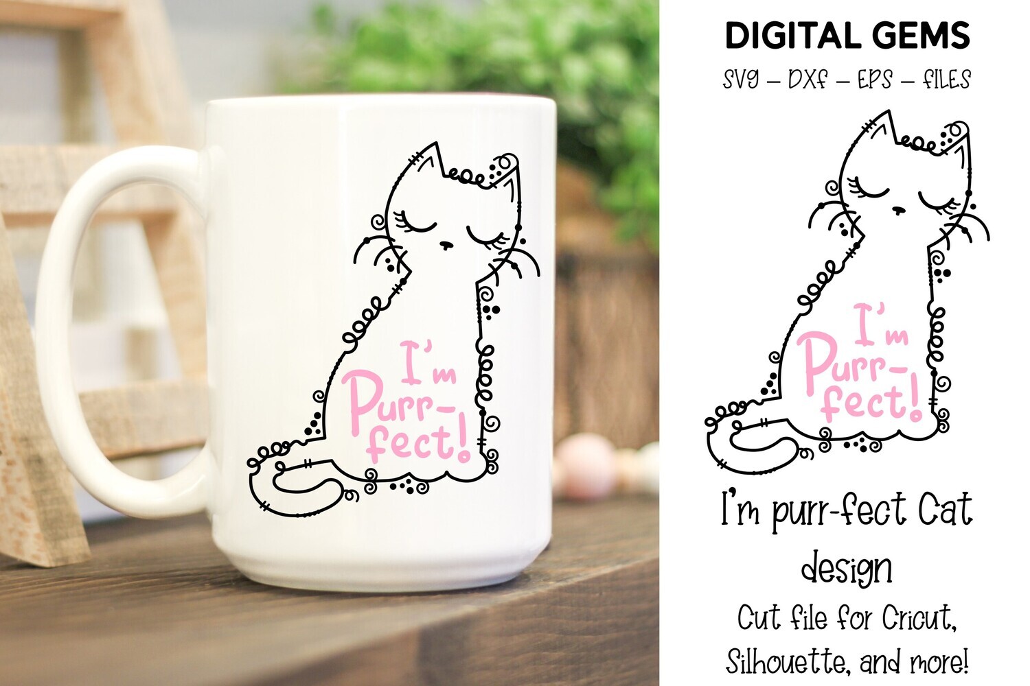 I&#39;m Purr-fect Cat design
