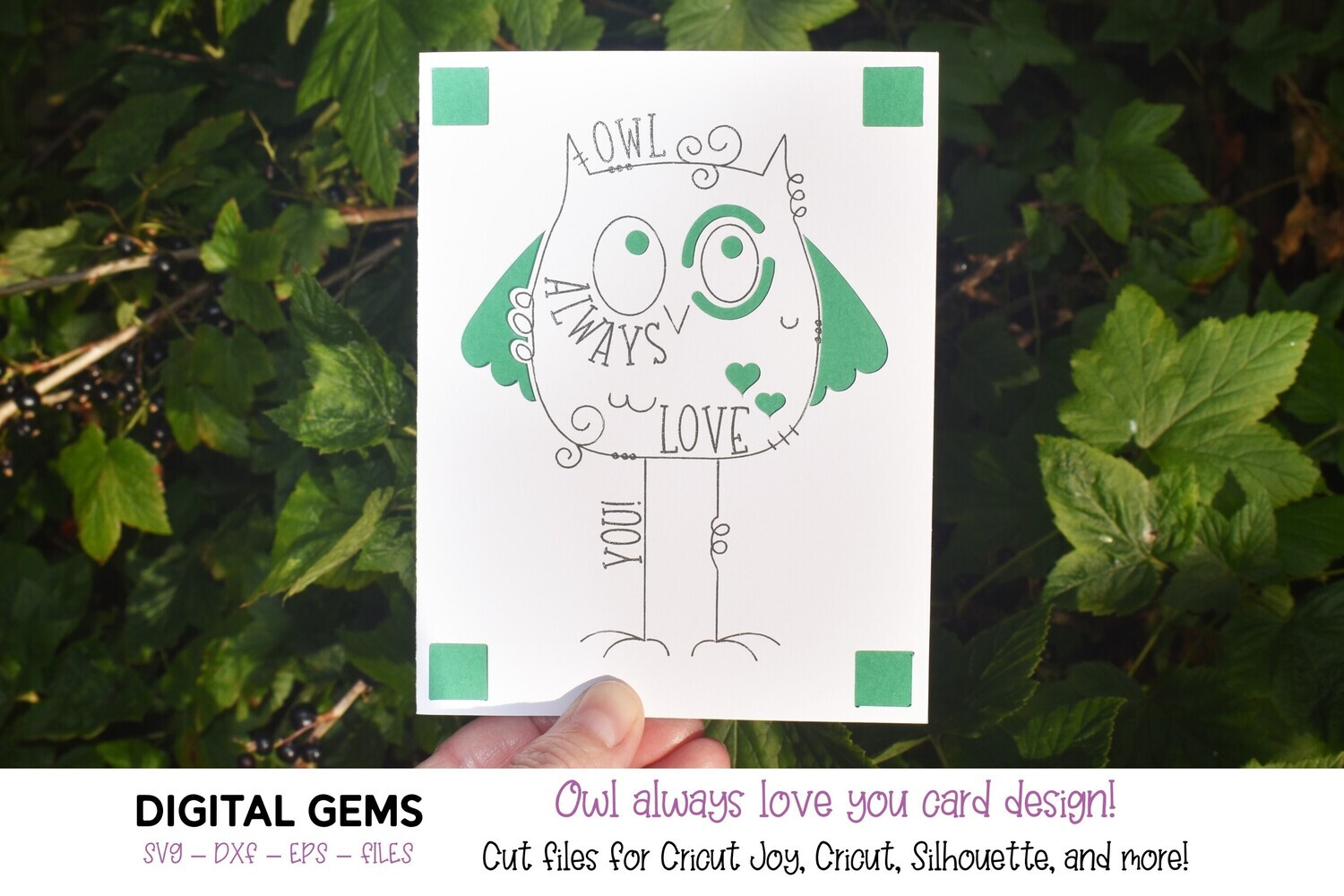 Cricut Joy SVG | Owl always love you card.