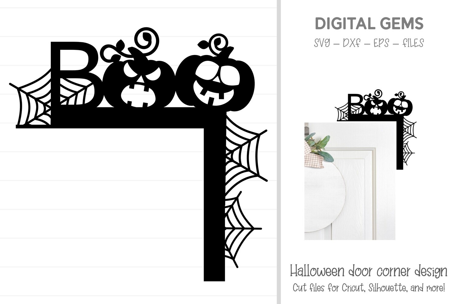Halloween Pumpkin door corner design