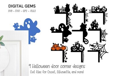 9 Halloween door corner designs