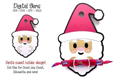 Santa Sweet holder, Christmas ornament design