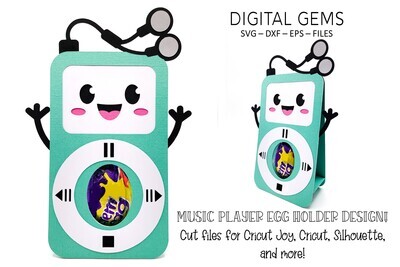 Music player egg holder design