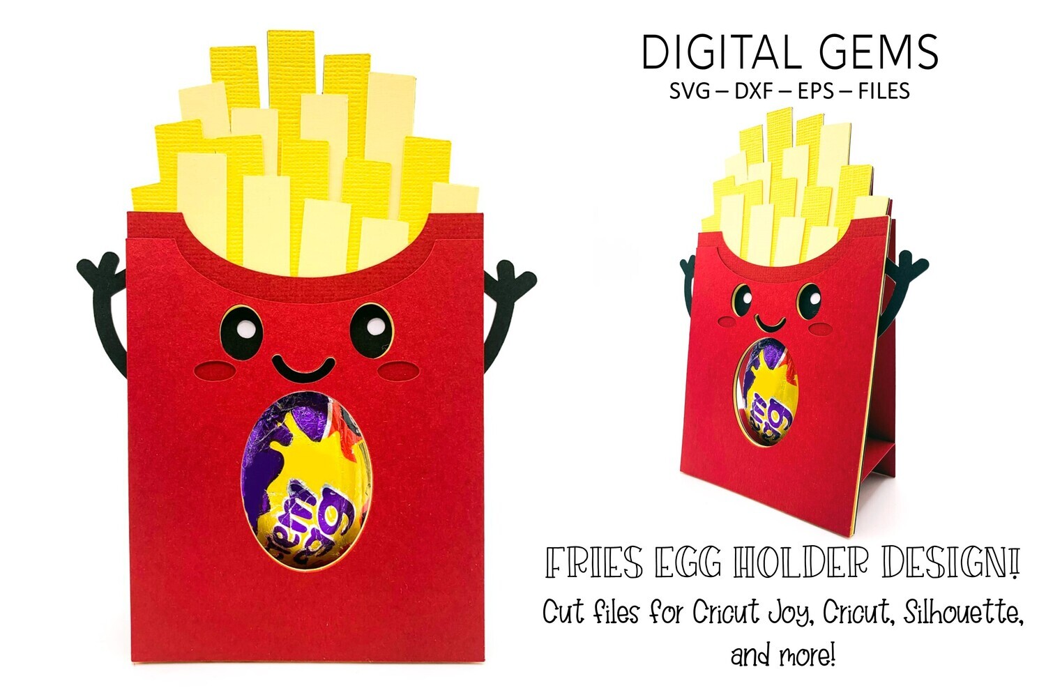 Fries egg holder design