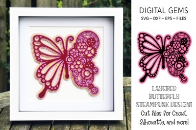Butterfly steampunk design
