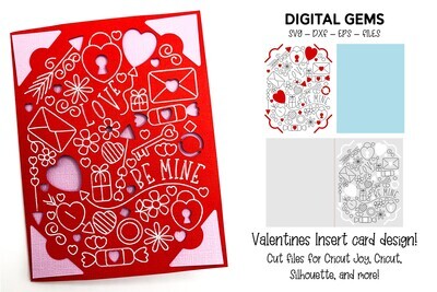 Cricut Joy SVG | Valentines card.