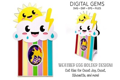 Weather egg holder design