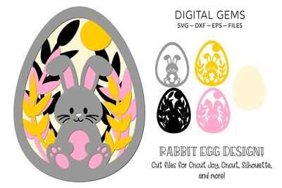 Rabbit Easter Egg Design
