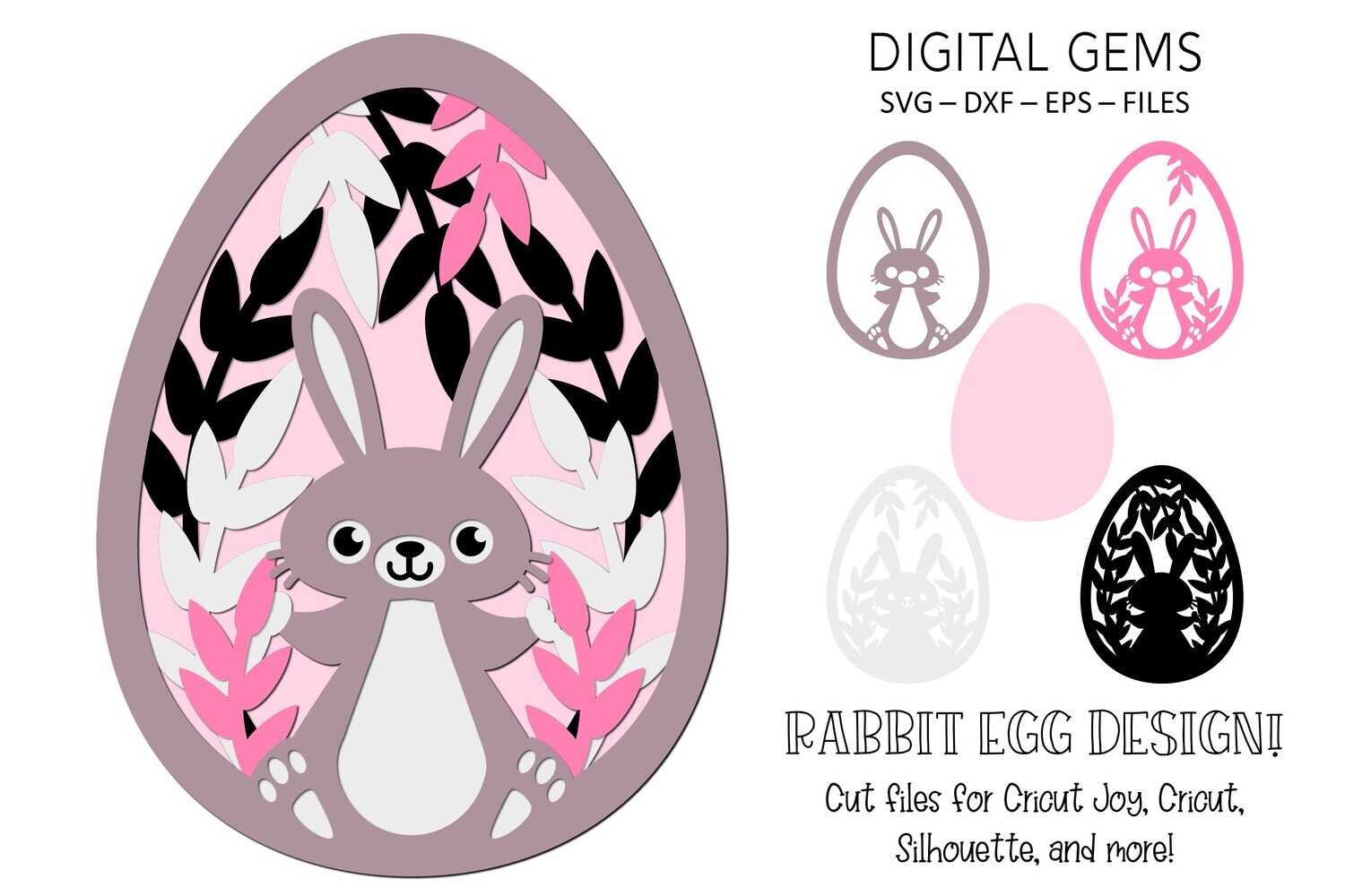 Rabbit Easter Egg Design
