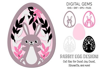 Rabbit Easter Egg Design