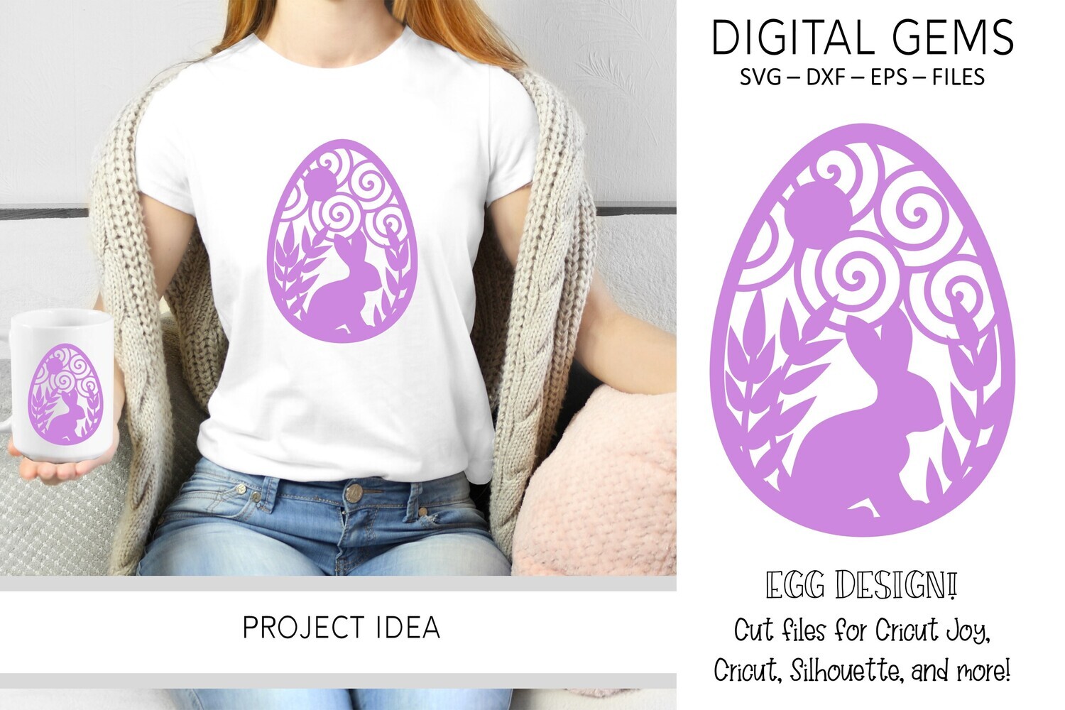 Rabbit Easter Egg Design